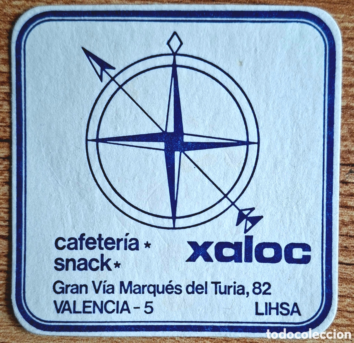 Otros art&iacute;culos de coleccionismo en papel: Posavasos Cafeter&iacute;a Snack Xaloc - Valencia