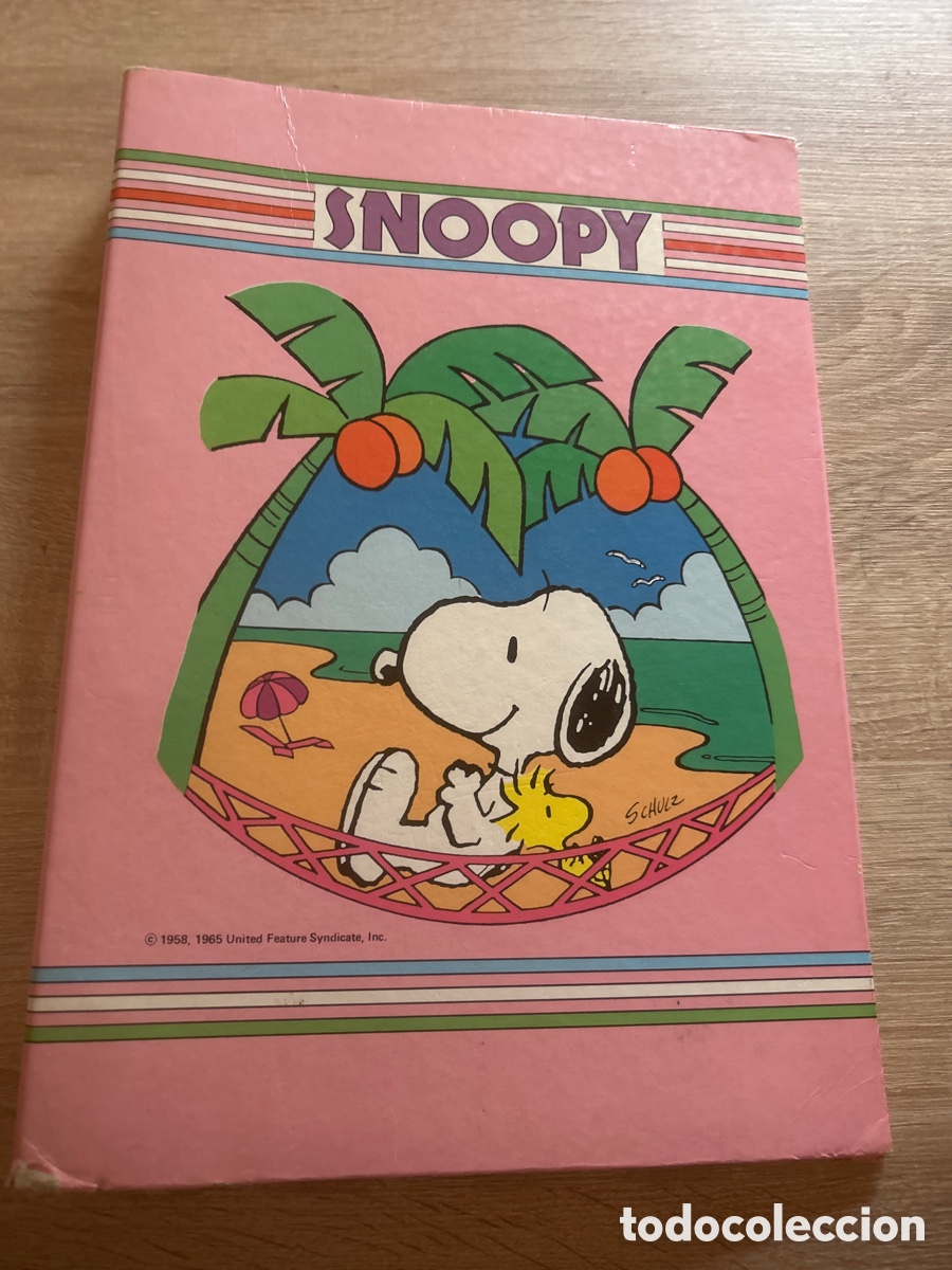 Otros art&iacute;culos de coleccionismo en papel: Antigua carpeta carpesano snoopy
