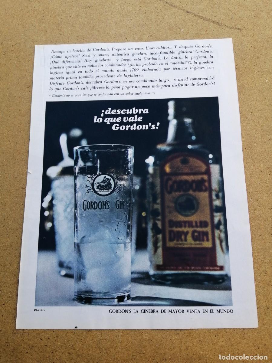 Otros art&iacute;culos de coleccionismo en papel: ANUNCIO. GINEBRA GORDON'S