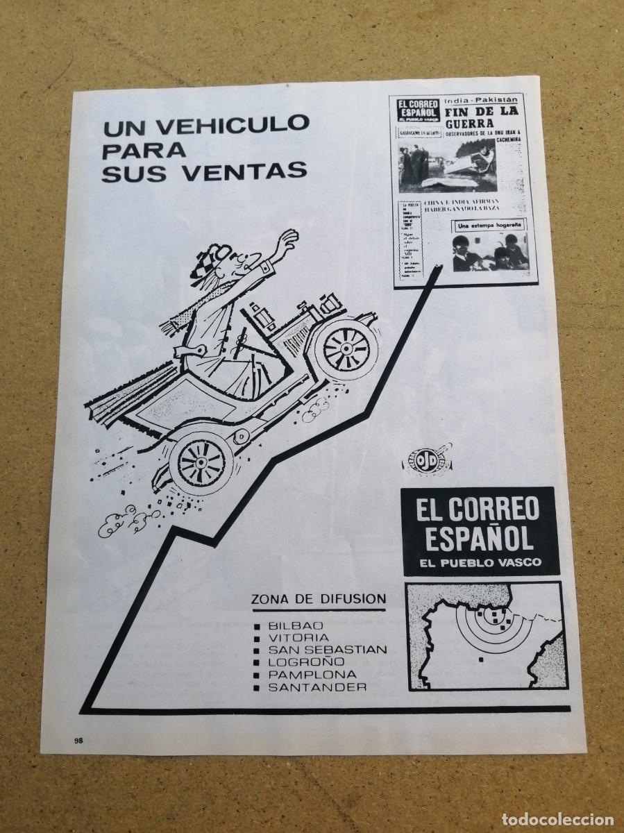 Otros art&iacute;culos de coleccionismo en papel: ANUNCIO. EL CORREO ESPA&Ntilde;OL