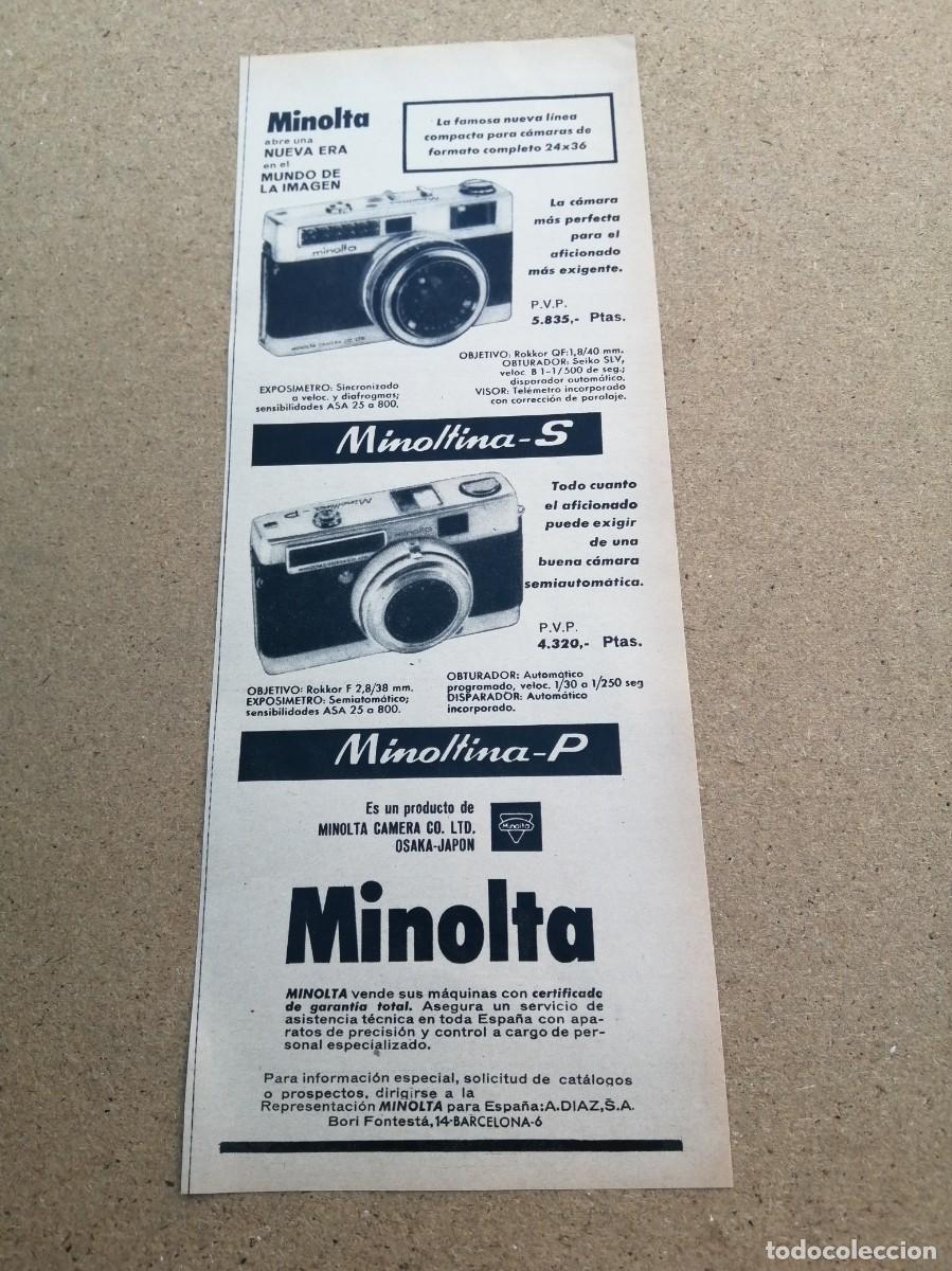 Otros art&iacute;culos de coleccionismo en papel: ANUNCIO. MINOLTA.....
