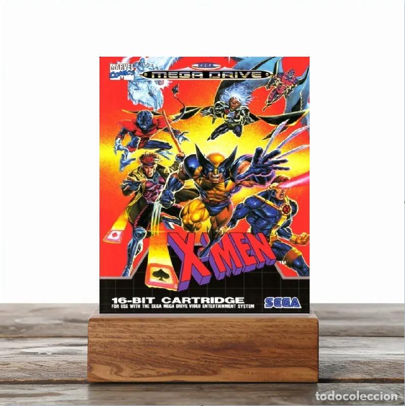 Otros art&iacute;culos de coleccionismo en papel: Flyer postal postcard juego X Men Sega Megadrive