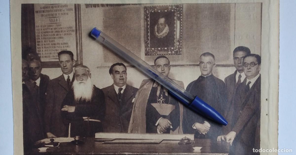 Otros art&iacute;culos de coleccionismo en papel: BALBINO SANTOS OLIVEIRA OBISPO M&Aacute;LAGA RECIBE BAST&Oacute;N MANDO ACADEMIA SEVILLANA DE BUENAS LETRAS 1935