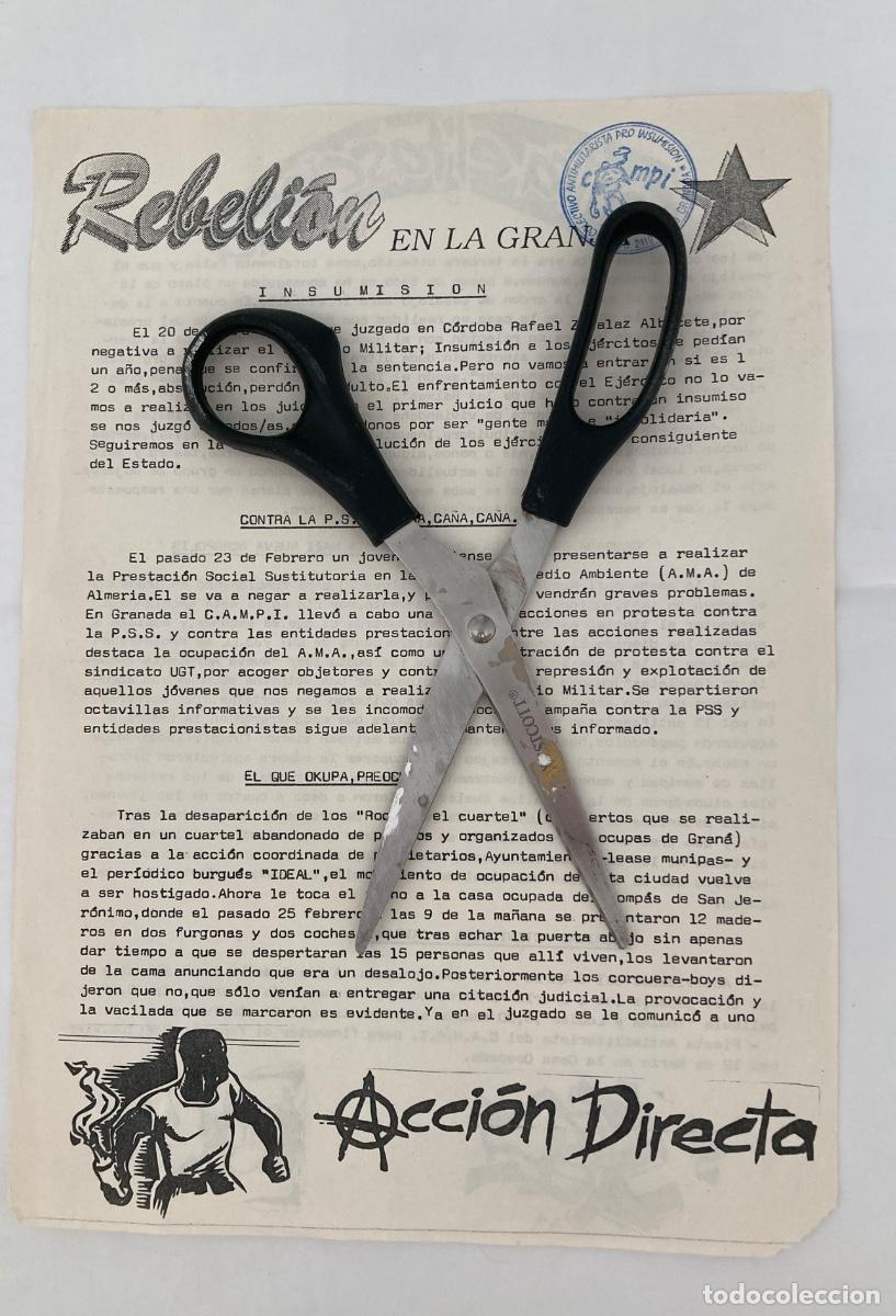 Otros art&iacute;culos de coleccionismo en papel: Rebeli&oacute;n en la Granja Colectivo Antimilitarista Pro Insumisi&oacute;n Granada CAMPI Anarquista folleto S.XX