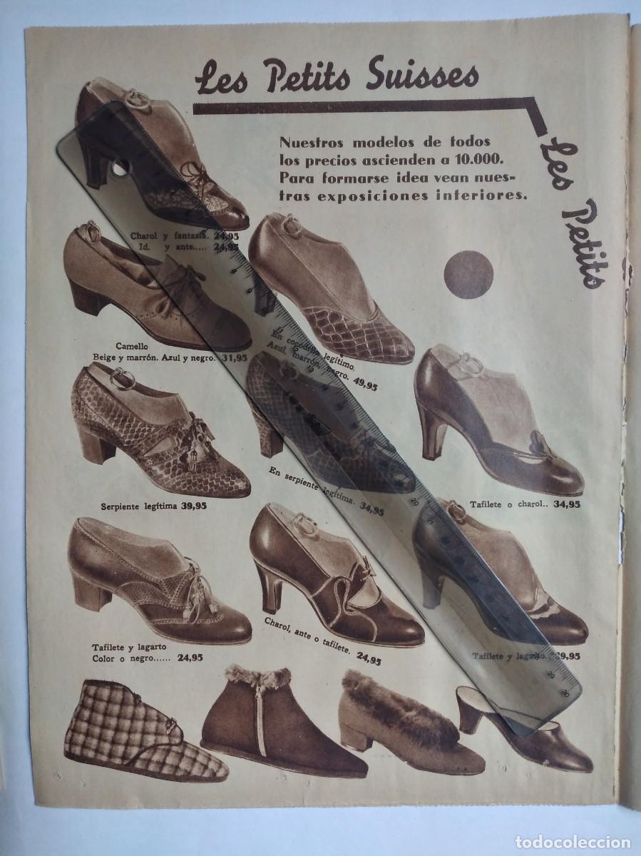 Otros art&iacute;culos de coleccionismo en papel: LES PETITS SUISSES CALZADO ZAPATOS PUBLICIDAD HOJA DE PRENSA A&Ntilde;O 1935