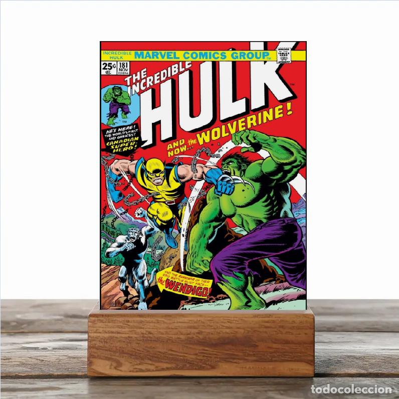 Otros art&iacute;culos de coleccionismo en papel: Flyer postal mini poster comic El Incre&iacute;ble Hulk superheroes Marvel