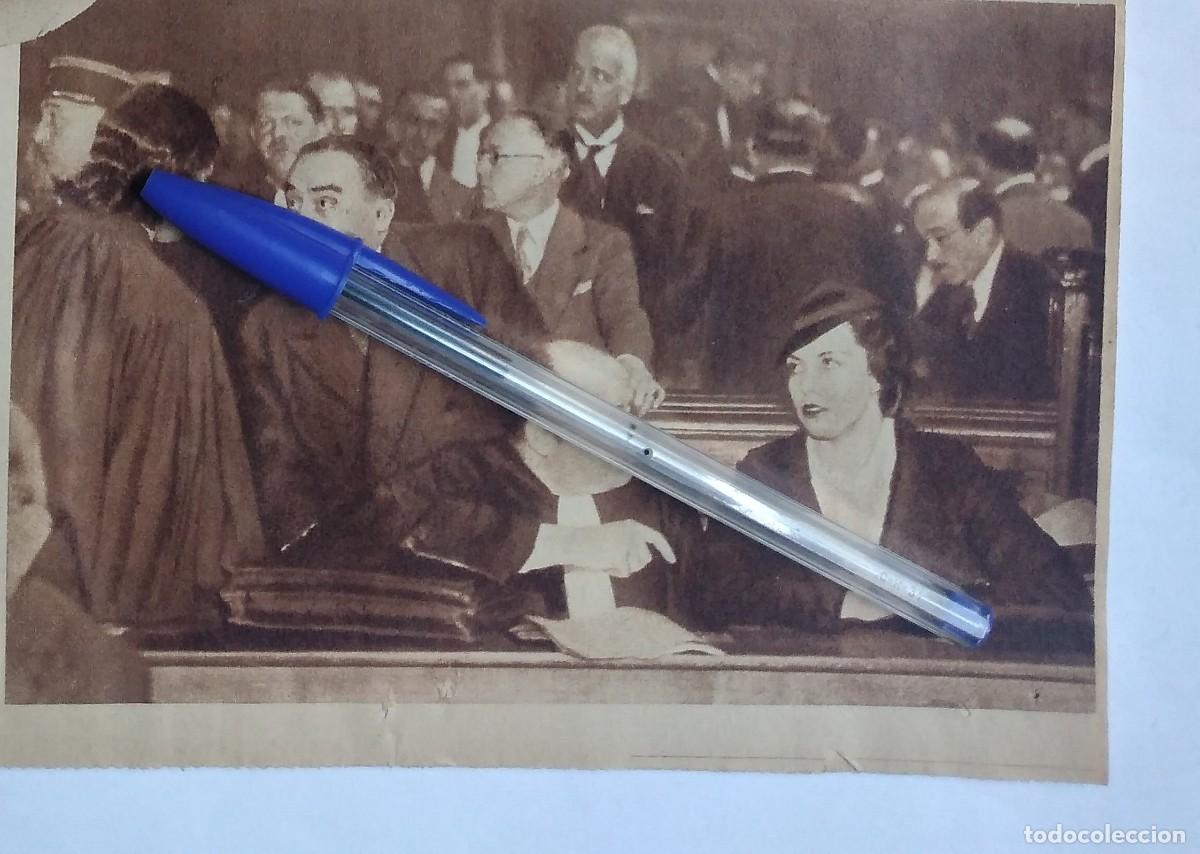 Otros art&iacute;culos de coleccionismo en papel: ARLETTE STAVISKY ESPOSA DE ALEXANDER EN EL BANQUILLO DE ACUSADOS PAR&Iacute;S RECORTE DE PRENSA A&Ntilde;O 1935