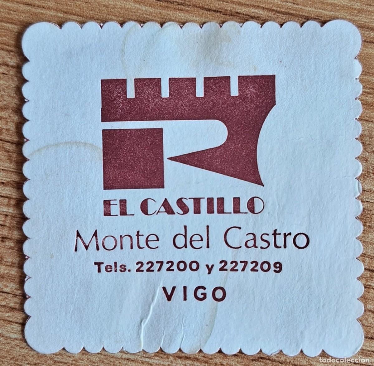 Otros art&iacute;culos de coleccionismo en papel: Posavasos Restaurante El Castillo - Vigo (Pontevedra)