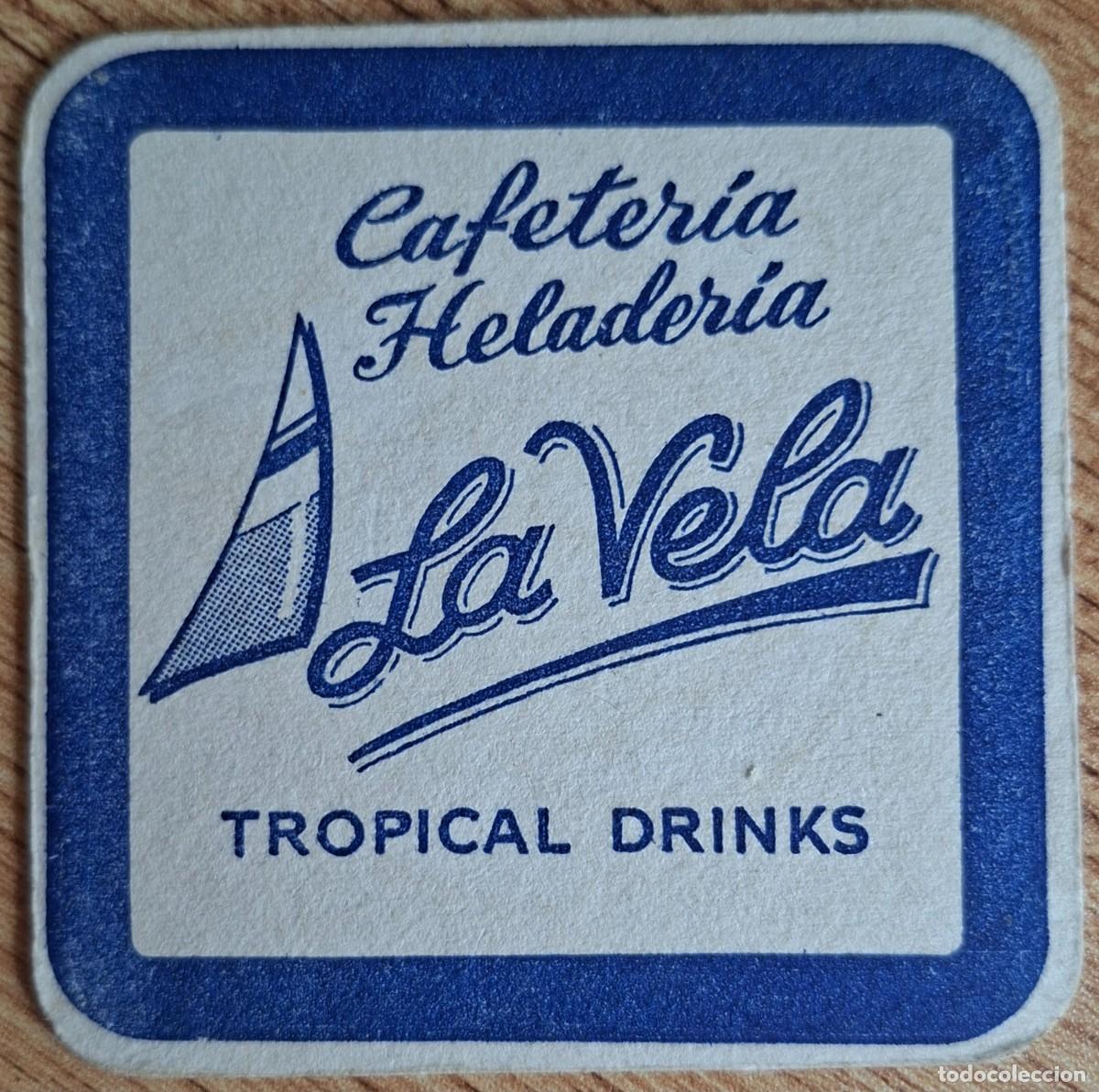 Otros art&iacute;culos de coleccionismo en papel: Posavasos Cafeter&iacute;a Helader&iacute;a La Vela - Murcia