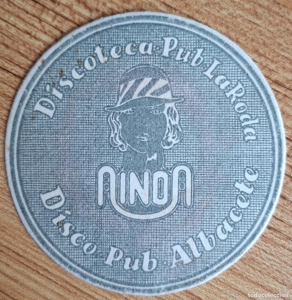 Otros art&iacute;culos de coleccionismo en papel: Posavasos Discoteca Pub Ainoa - La Roda (Albacete)