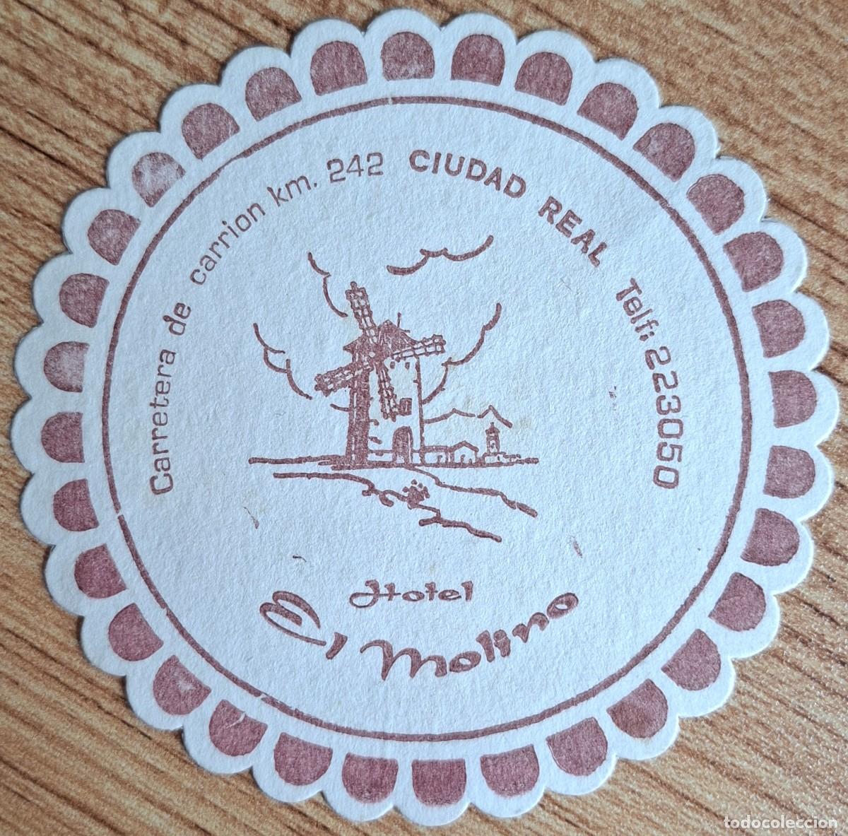 Otros art&iacute;culos de coleccionismo en papel: Posavasos Hotel El Molino - Ciudad Real