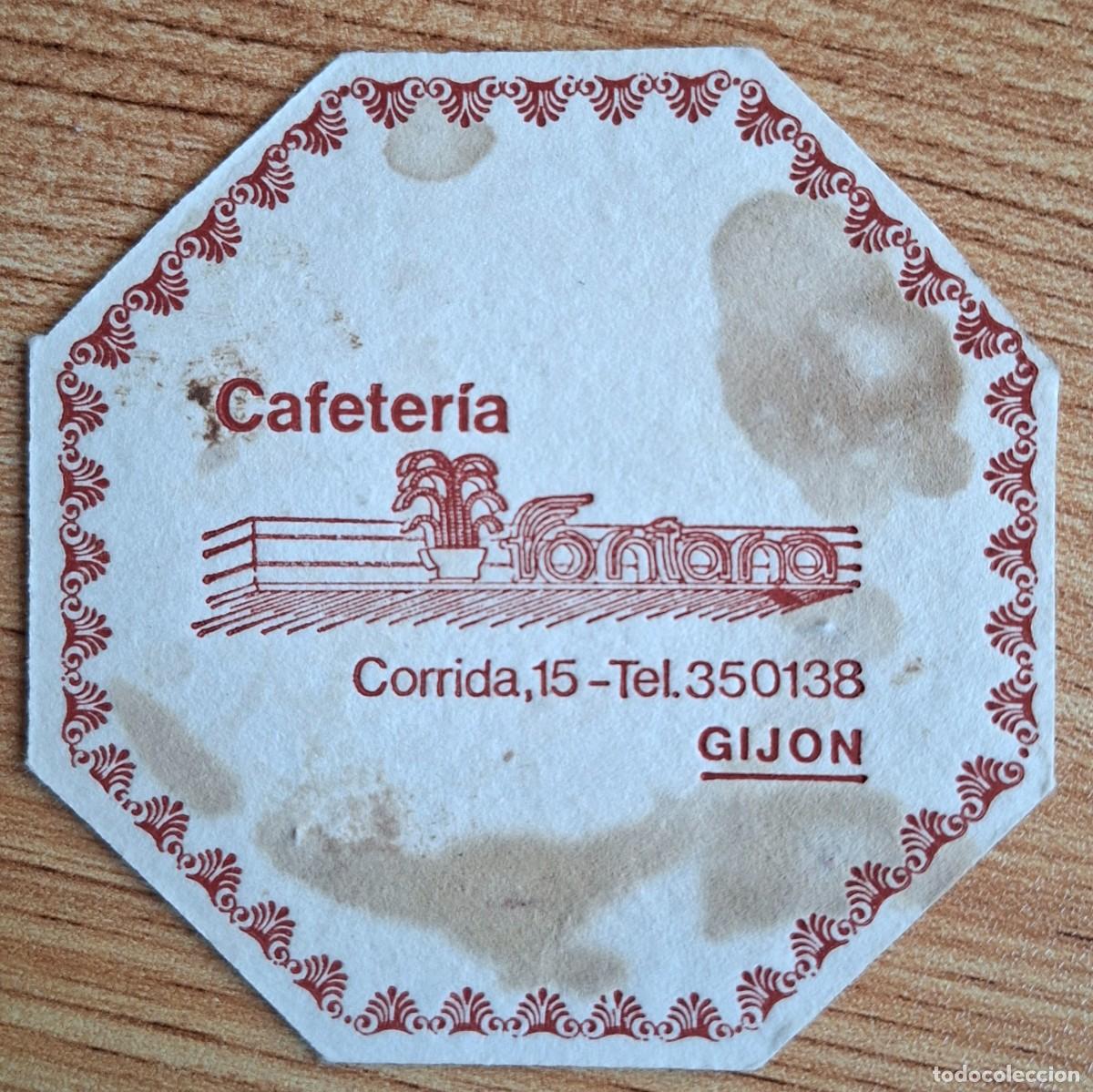 Otros art&iacute;culos de coleccionismo en papel: Posavasos Cafeter&iacute;a Fontana - Gij&oacute;n (Asturias)