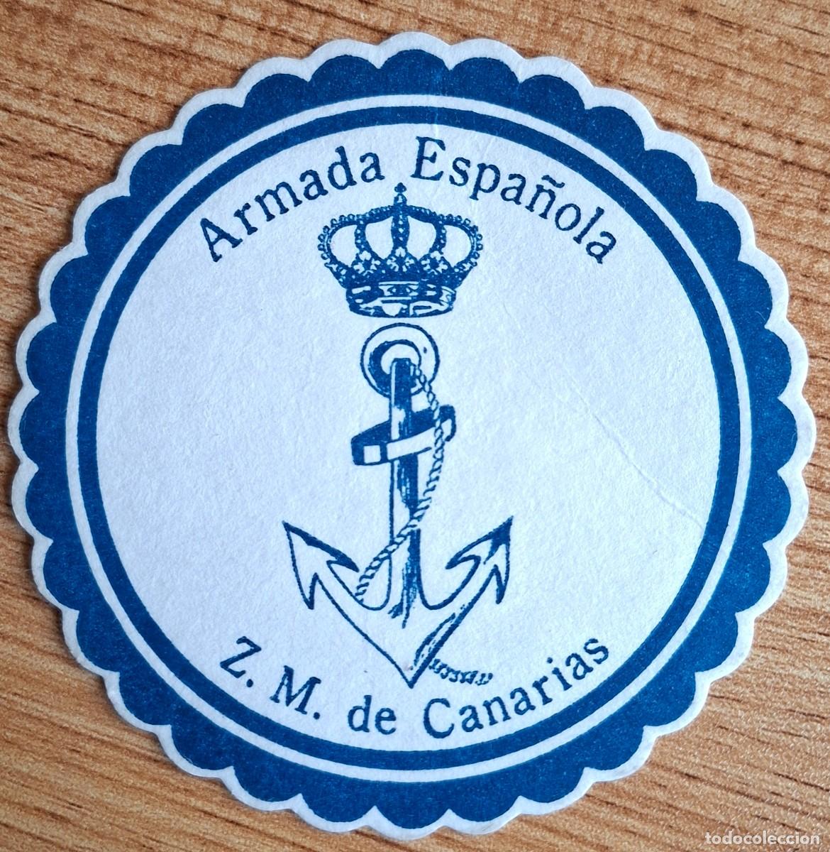 Otros art&iacute;culos de coleccionismo en papel: Posavasos Armada Espa&ntilde;ola ZM De Canarias