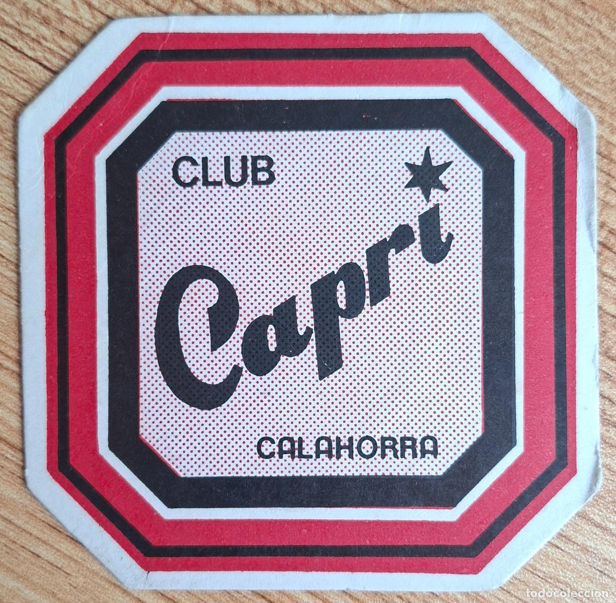 Otros art&iacute;culos de coleccionismo en papel: Posavasos Club Capri oct&oacute;gono - Calahorra - Logro&ntilde;o (La Rioja)