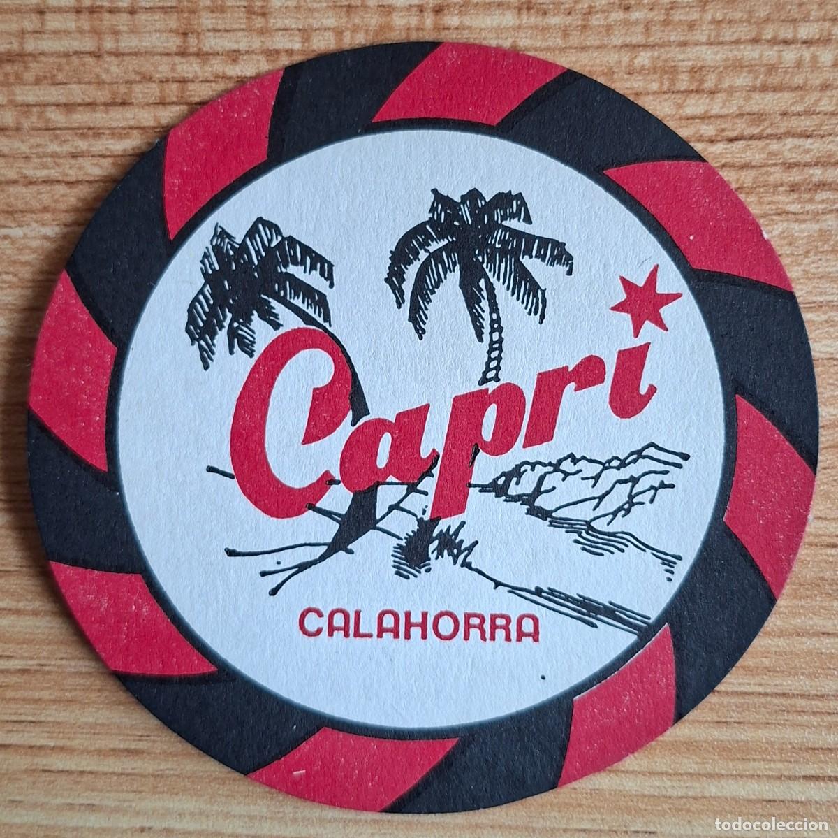 Otros art&iacute;culos de coleccionismo en papel: Posavasos Club Capri redondo - Calahorra - Logro&ntilde;o (La Rioja)