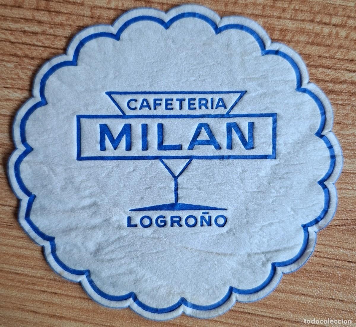 Otros art&iacute;culos de coleccionismo en papel: Posavasos Cafeter&iacute;a Milan - Logro&ntilde;o (La Rioja)