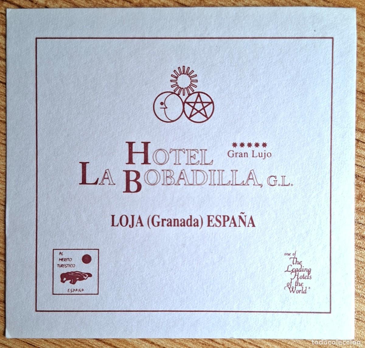 Otros art&iacute;culos de coleccionismo en papel: Posavasos Hotel La Bobadilla - Loja (Granada)