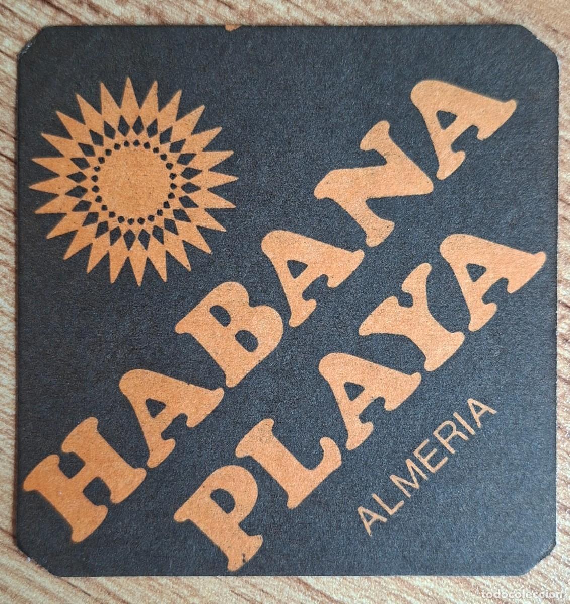 Otros art&iacute;culos de coleccionismo en papel: Posavasos Habana Playa - Almer&iacute;a