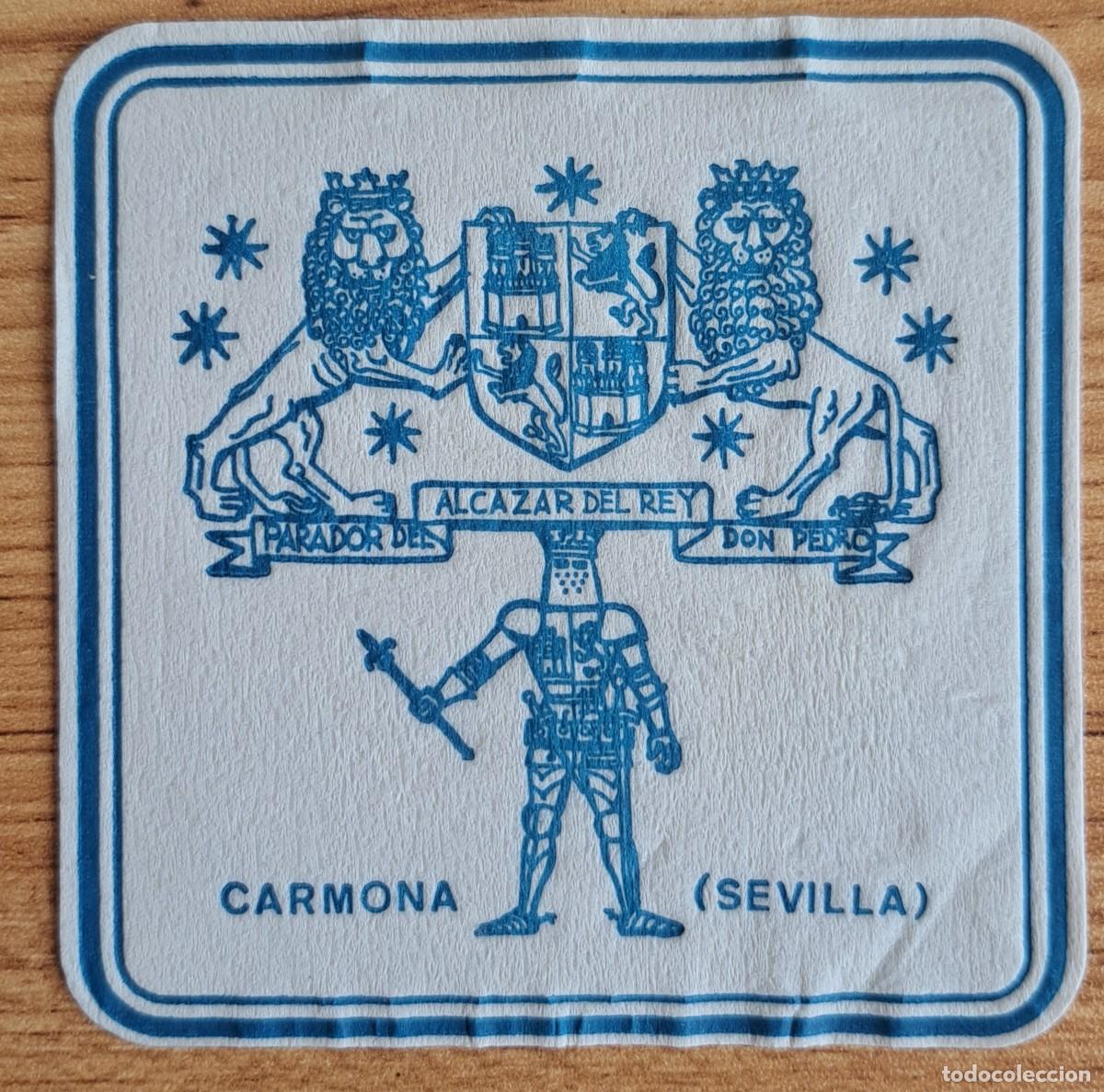Otros art&iacute;culos de coleccionismo en papel: Posavasos Parador Alc&aacute;zar del Rey Don Pedro - Carmona (Sevilla)