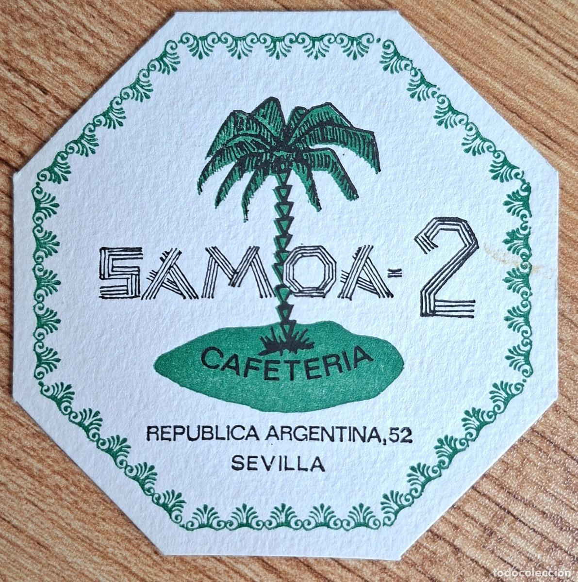 Otros art&iacute;culos de coleccionismo en papel: Posavasos Samoa 2 Bar - Sevilla (Sevilla)