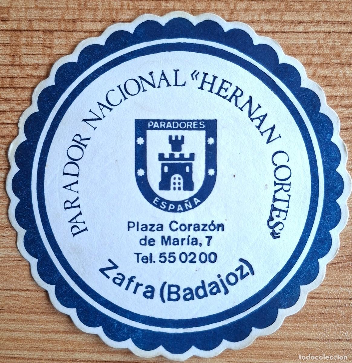 Otros art&iacute;culos de coleccionismo en papel: Posavasos Parador Nacional Hern&aacute;n Cort&eacute;s - Zafra (Badajoz)