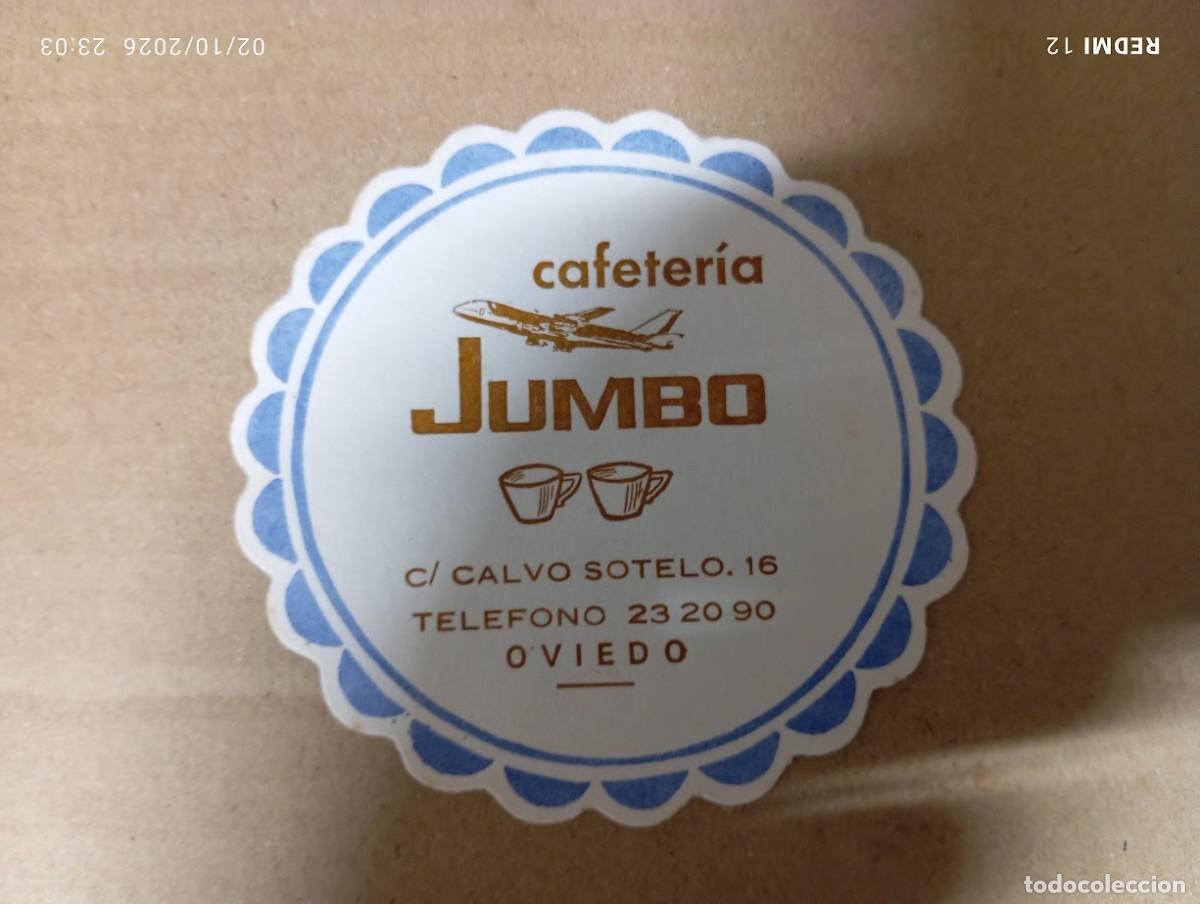 Outros artigos de papel: POSAVASOS CAFETERIA JUMBO / CALVO SOTELO 16 OVIEDO