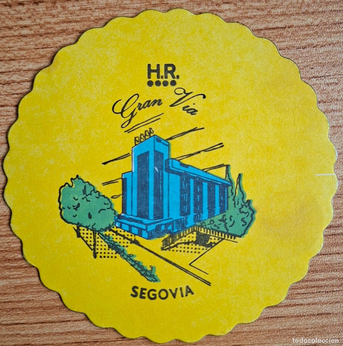 Otros art&iacute;culos de coleccionismo en papel: Posavasos Hotel Residencia Gran V&iacute;a - Segovia