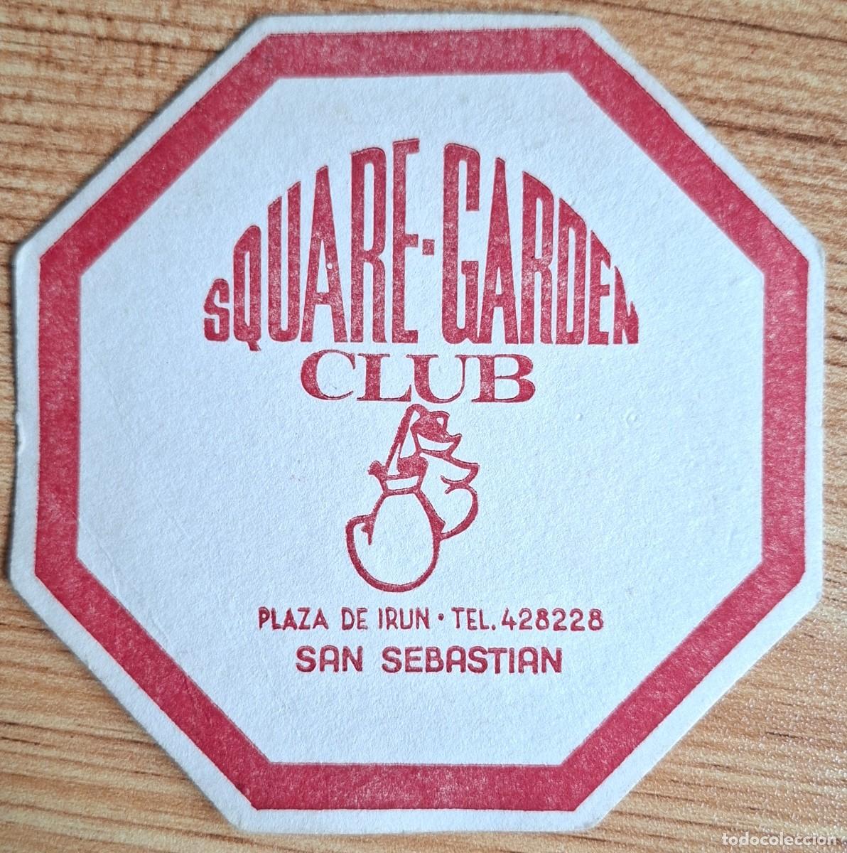 Outros artigos de papel: Posavasos Square Garden Club - San Sebasti&aacute;n / Donostia (Guip&uacute;zcoa - Gipuzkoa)
