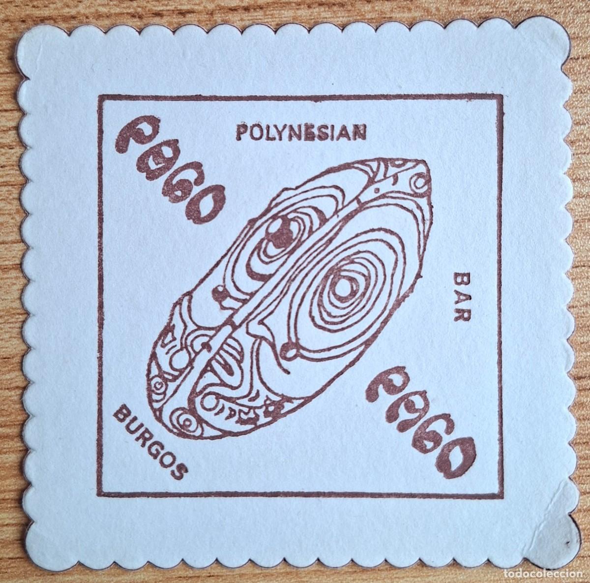 Otros art&iacute;culos de coleccionismo en papel: Posavasos Polynesian Bar Pago Pago - Burgos