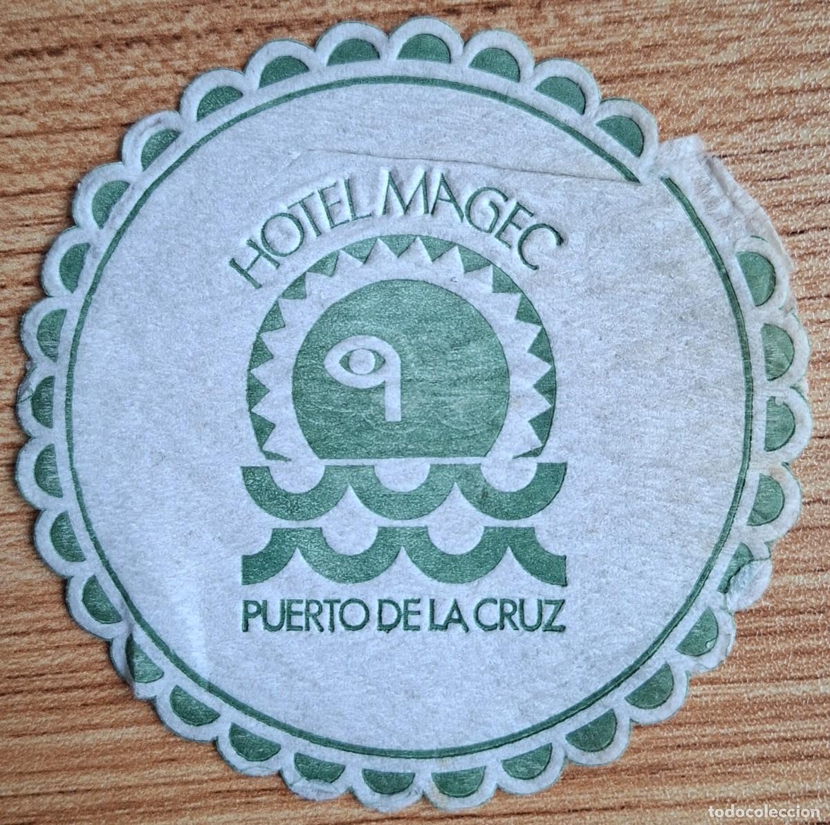 Otros art&iacute;culos de coleccionismo en papel: Posavasos Hotel Magec - Puerto de la Cruz - Tenerife (Islas Canarias)