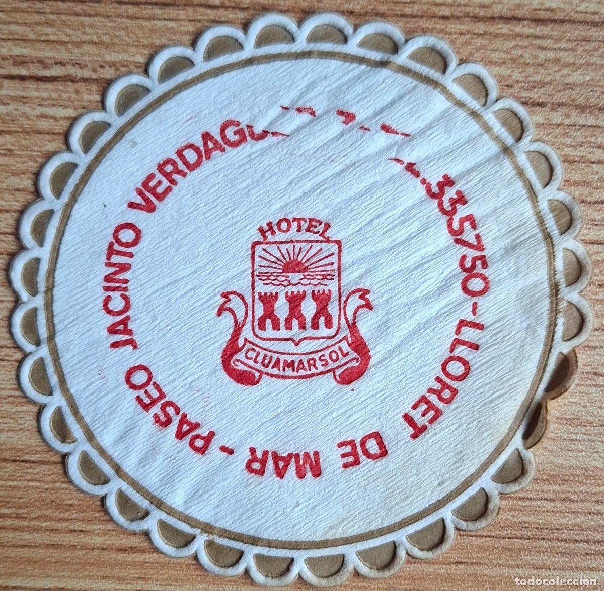 Otros art&iacute;culos de coleccionismo en papel: Posavasos Hotel Cluamarsol - Lloret de Mar - Costa Brava (Girona / Gerona)