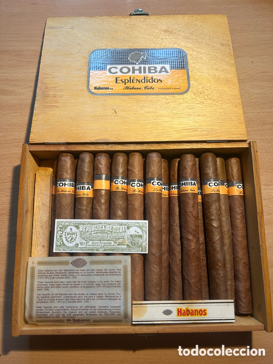 Otros art&iacute;culos de coleccionismo en papel: 19 puros Cohiba - 25 espl&eacute;ndidos - Habana, Cuba