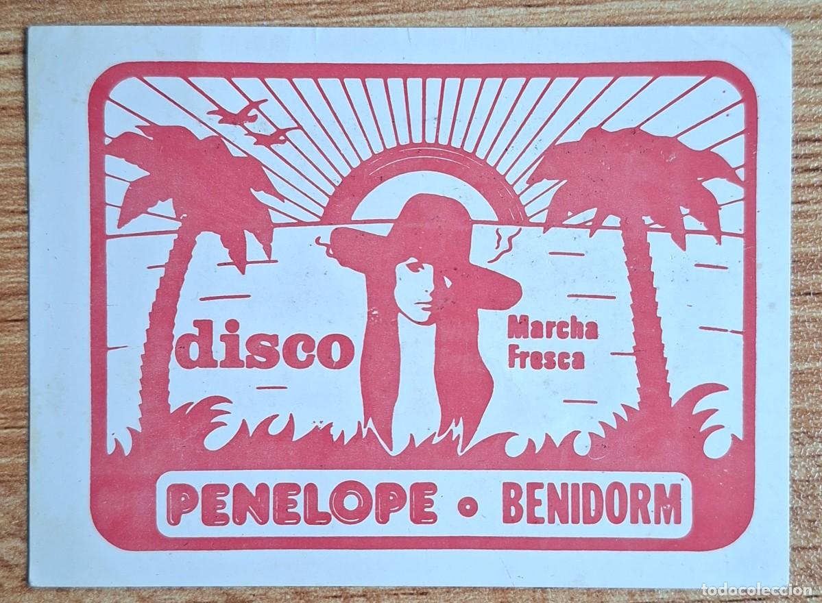 Otros art&iacute;culos de coleccionismo en papel: Tarjeta de Visita / Flyer Discoteca Pen&eacute;lope - Marcha Fresca - Benidorm (Alicante)
