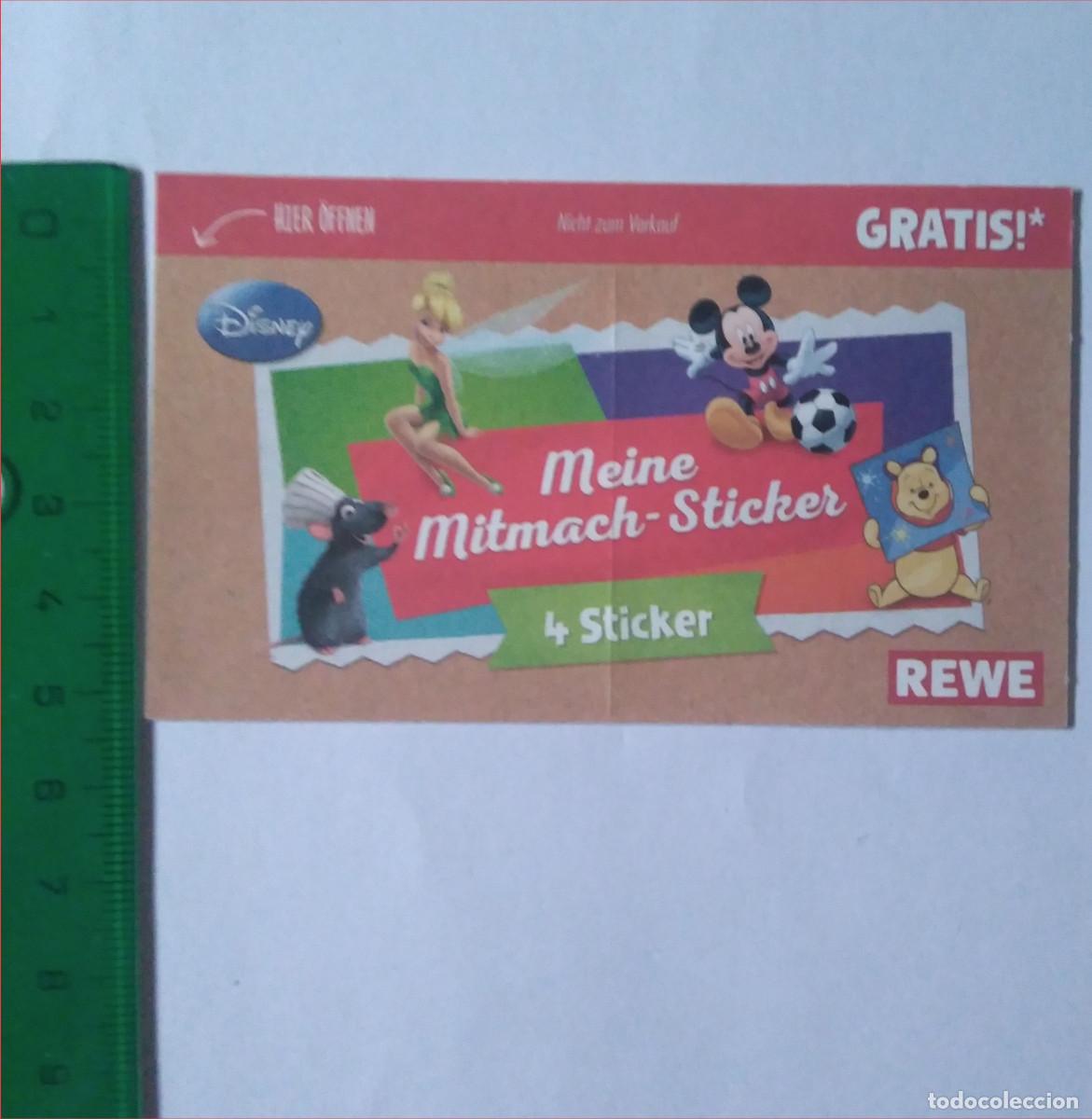 Otros art&iacute;culos de coleccionismo en papel: meine mitmach sticker disney carton fino rewe