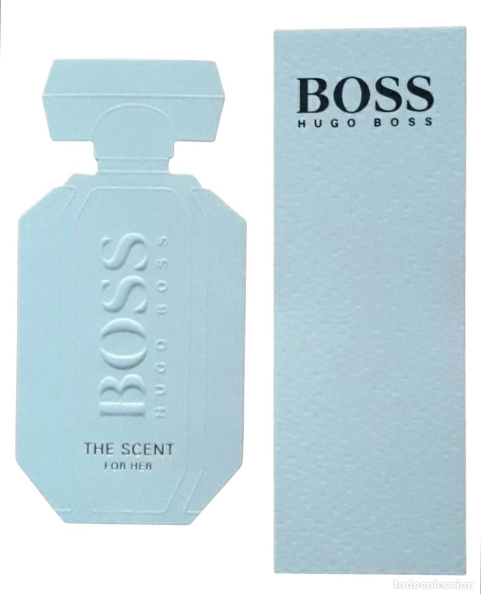 Otros art&iacute;culos de coleccionismo en papel: 2 CARTAS - TARJETAS DE PERFUME HUGO BOSS. NUEVAS Y PERFECTAS.