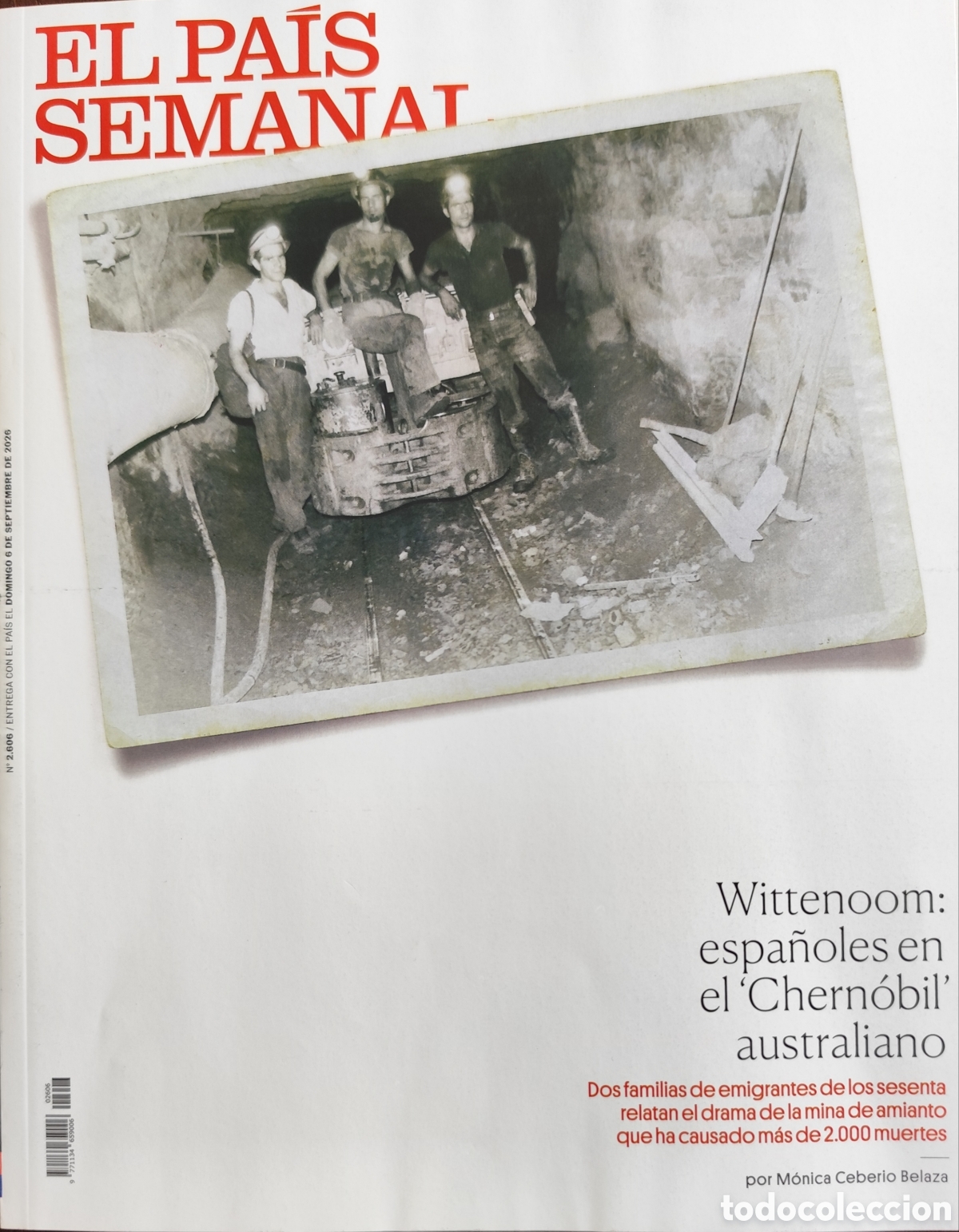 Otros art&iacute;culos de coleccionismo en papel: SALLY MANN. EL PA&Iacute;S SEMANAL N&deg;2606. 06/09/26