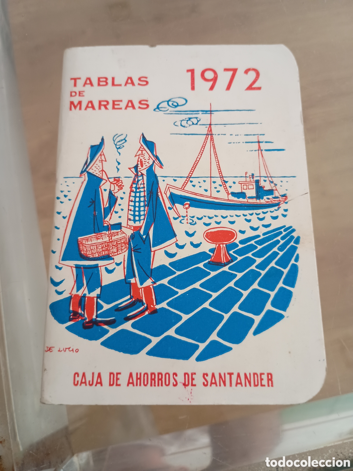 Otros art&iacute;culos de coleccionismo en papel: CPl tablas de mareas a&ntilde;o 1972. Caja de Ahorros de Santander