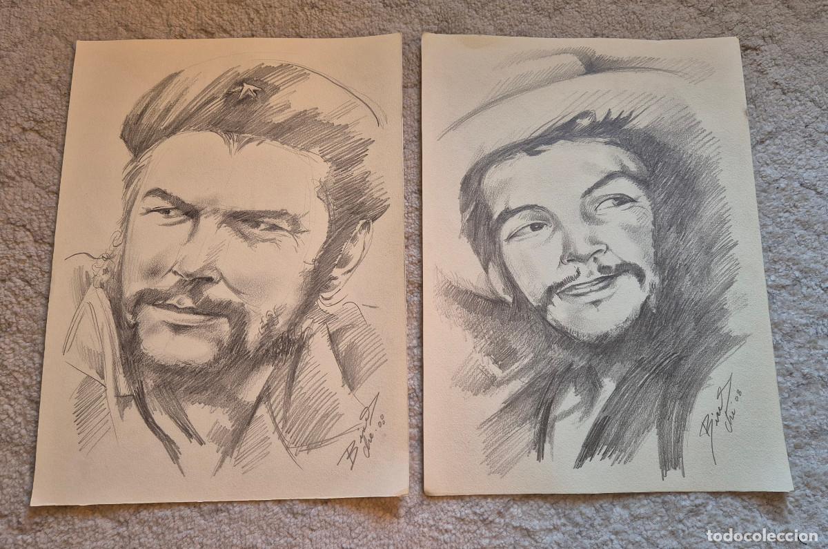 Otros art&iacute;culos de coleccionismo en papel: CUBA lote 2 retratos CHE GUEVARA