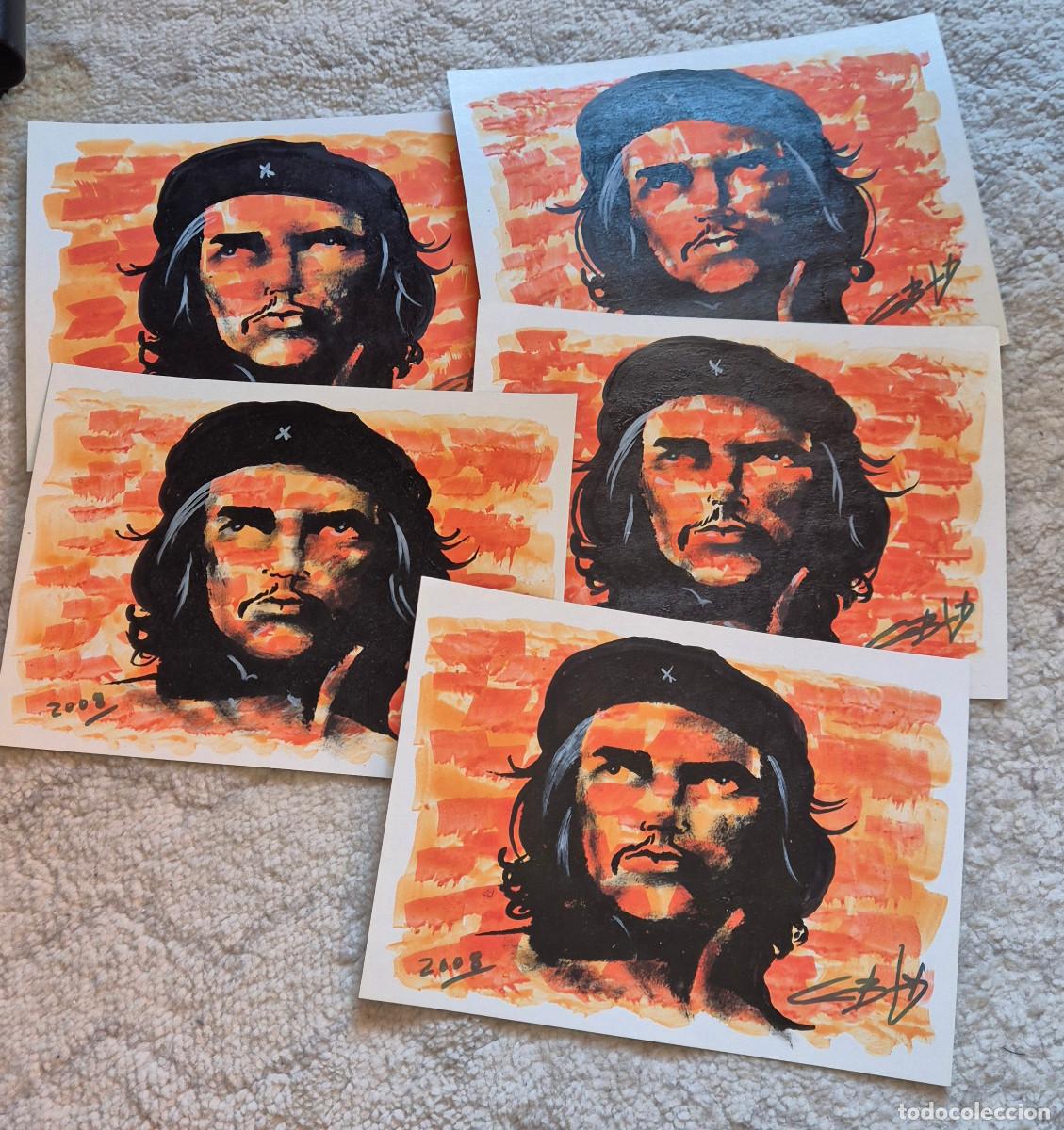 Otros art&iacute;culos de coleccionismo en papel: CUBA lote 5 cartolinas CHE GUEVARA 3
