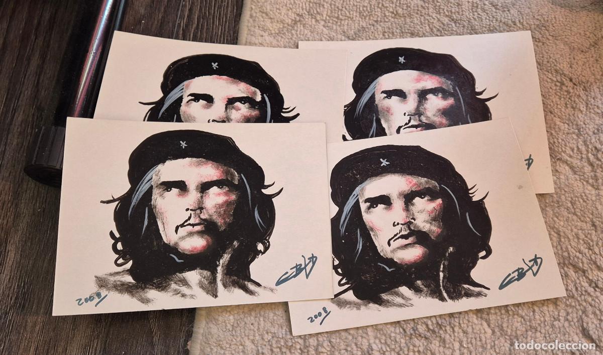 Otros art&iacute;culos de coleccionismo en papel: CUBA lote 4 cartolinas CHE GUEVARA 5