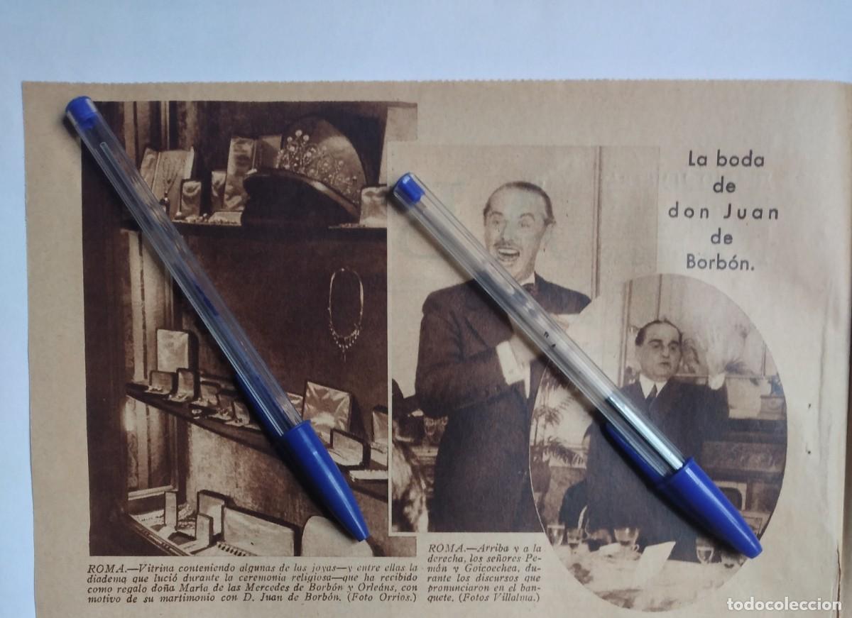 Otros art&iacute;culos de coleccionismo en papel: BODA JUAN DE BORBON Y MAR&Iacute;A DE LAS MERCEDES VITRINA JOYAS DISCURSO BANQUETE PEM&Aacute;N COICOECHEA 1935