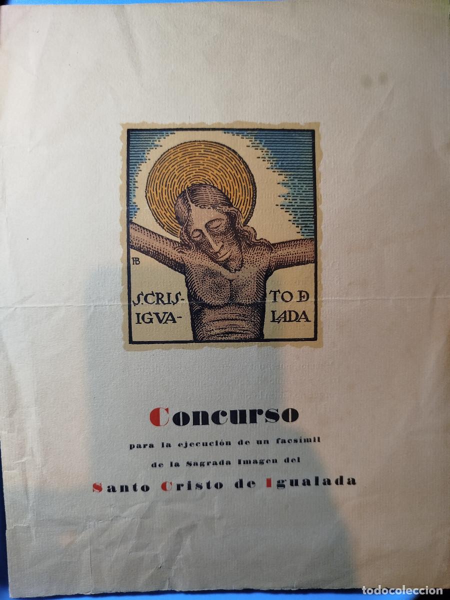 Otros art&iacute;culos de coleccionismo en papel: Papel religioso retro Concurso St Cristo de Igualada