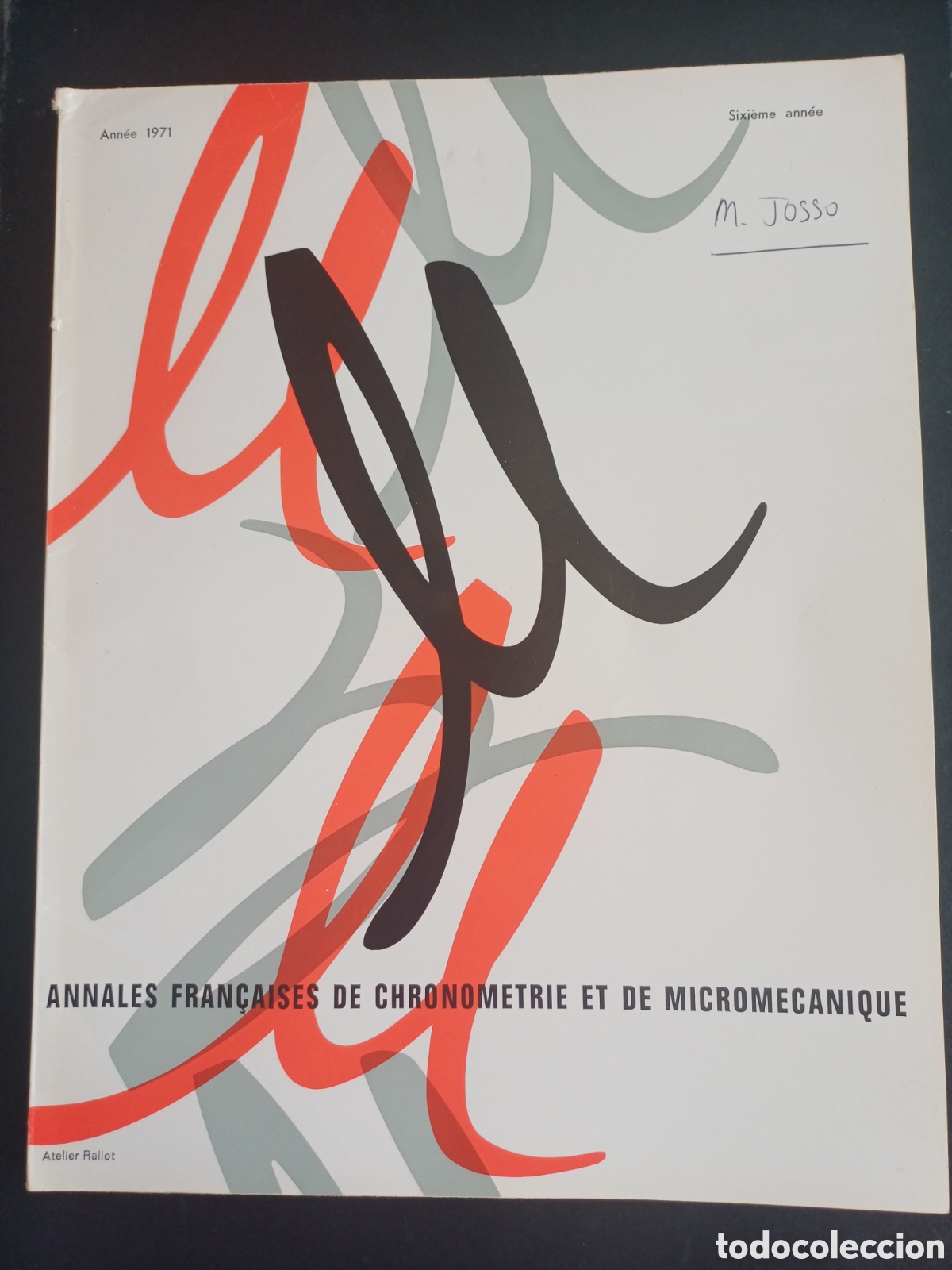 Otros art&iacute;culos de coleccionismo en papel: Annales Fran&ccedil;aises de Chronometrie et de Micromecanique relojeria diapason precision reloj Besan&ccedil;on