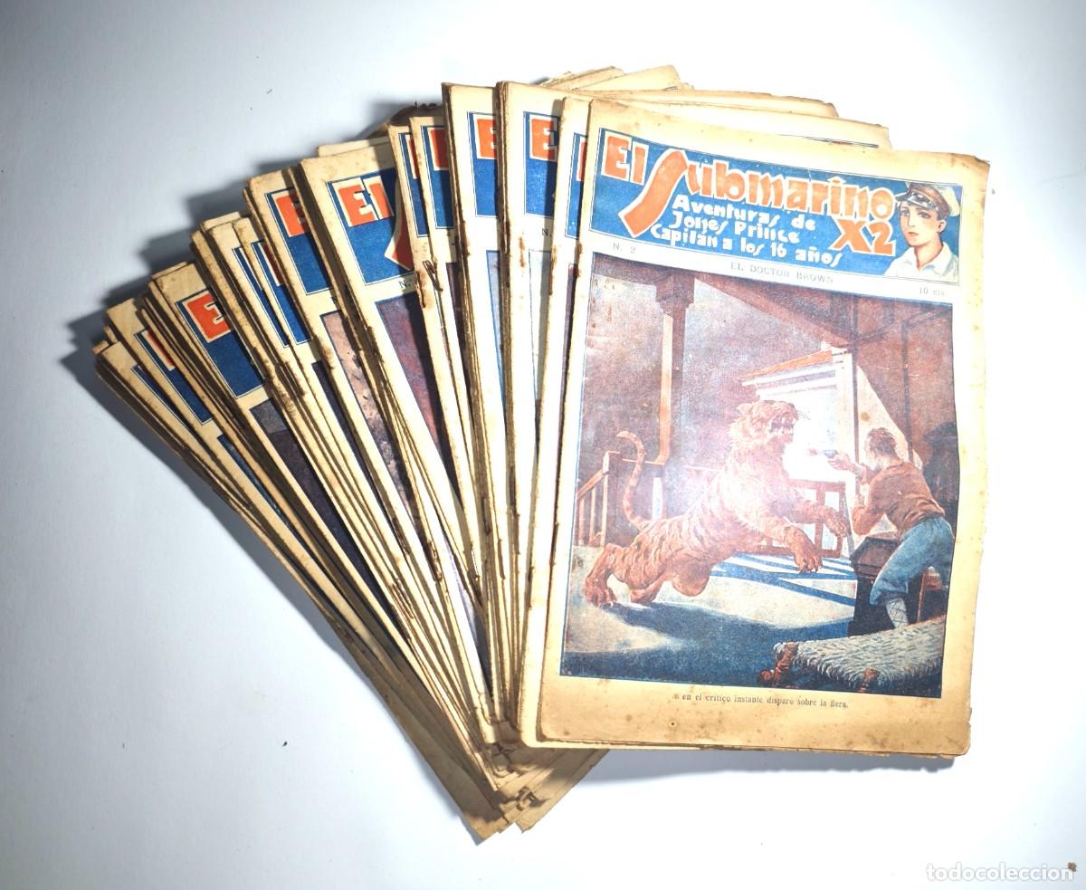 Otros art&iacute;culos de coleccionismo en papel: C&Oacute;MIC EL SUBMARINO X-2 (1935) &ndash; 64 de 67 n&uacute;meros &ndash; Las Grandes Obras Modernas &ndash; Preguerra