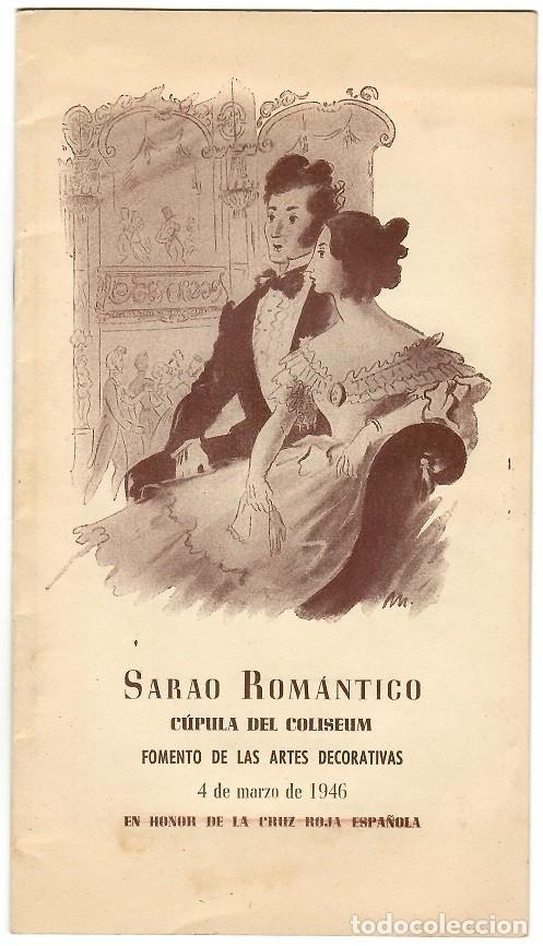 Otros art&iacute;culos de coleccionismo en papel: Desfile de Alta Costura Barcelona - Historia de la Moda - Sarao Rom&aacute;ntico 1946 Cruz Roja / &Uacute;NICO