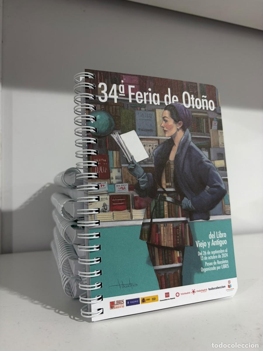 Outros artigos de papel: Libreta/Bloc/cuaderno de notas con espiral de la 34&ordf; edici&oacute;n de la Feria de oto&ntilde;o:12x18 cm. (A5)