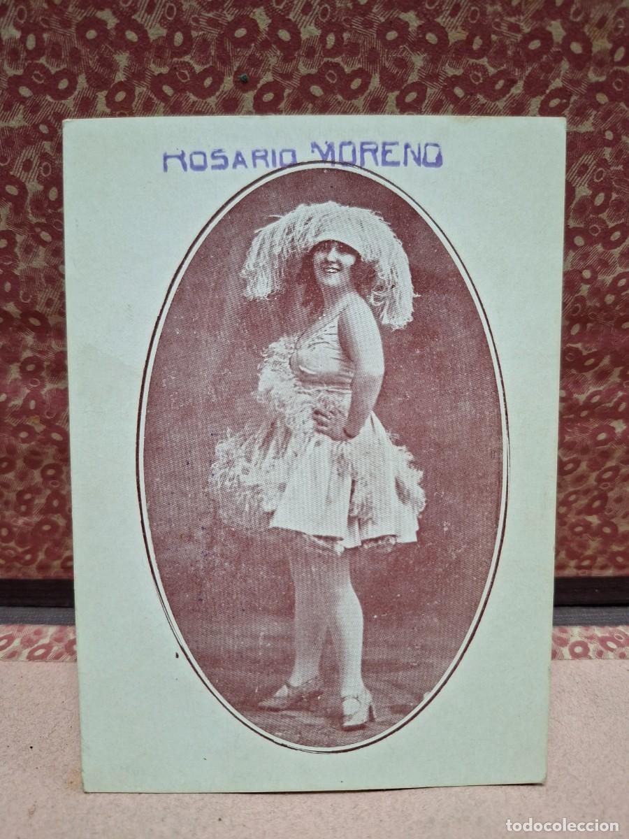 Otros art&iacute;culos de coleccionismo en papel: TARJETA ACTRIZ COUPLETISTA ROSARIO MORENO 1925 ENTRADA INVITACION ?