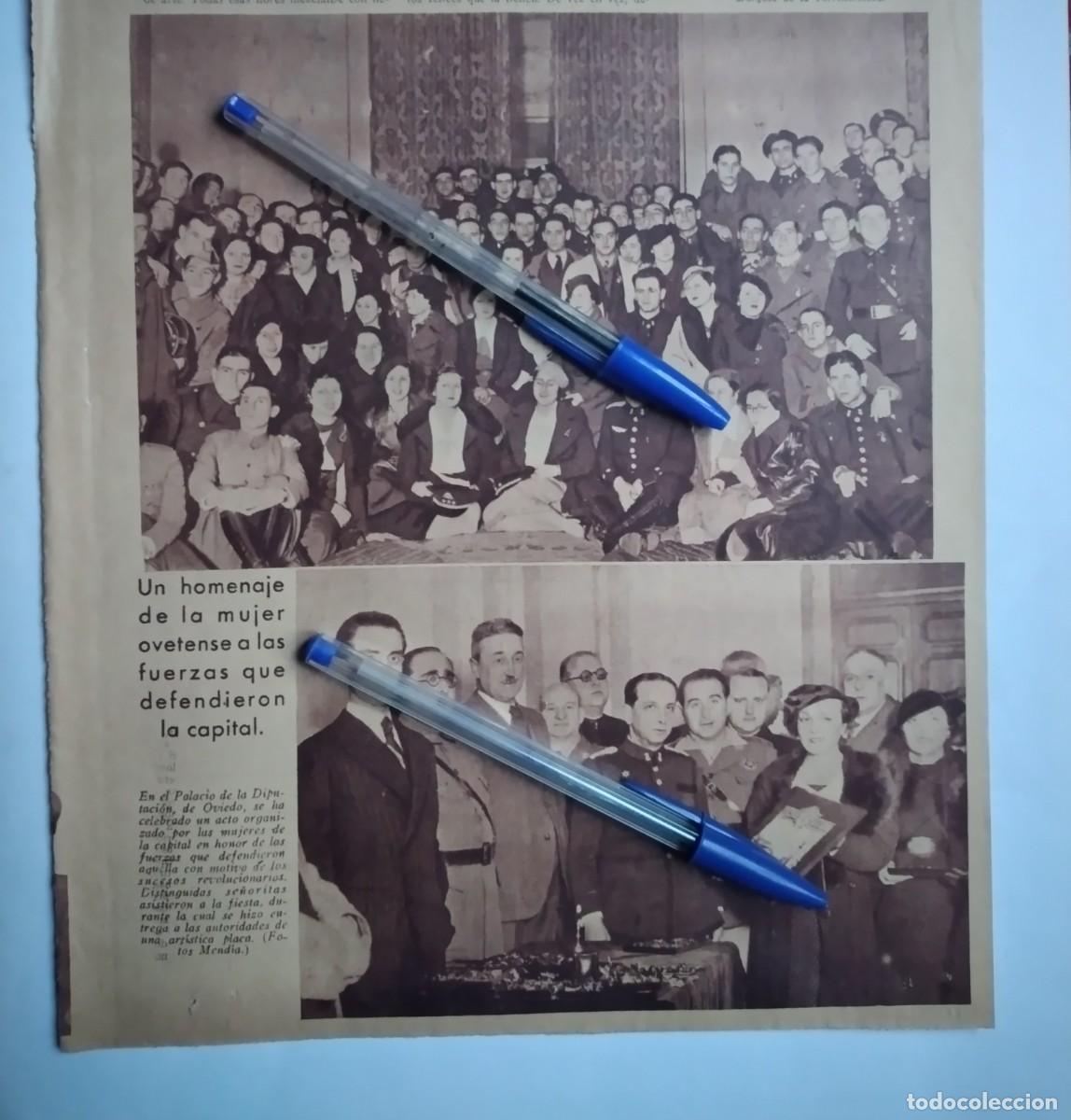 Otros art&iacute;culos de coleccionismo en papel: OVIEDO PALACIO DE LA DIPUTACI&Oacute;N HOMENAJE DE LAS MUJERES A FUERZAS QUE DEFENDIERON CIUDAD A&Ntilde;O 1935