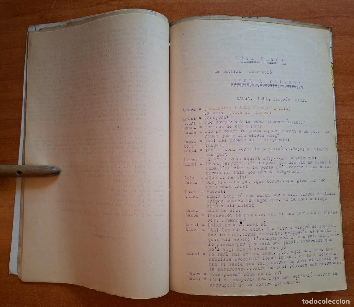 Otros art&iacute;culos de coleccionismo en papel: LIBRETO DE LA OBRA LA &rdquo;CASA TRANQUILA&rdquo; - EN CATALAN - Foto 3