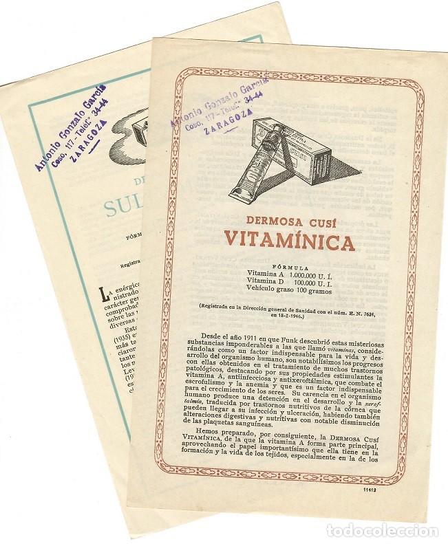 Collectionnisme Papier divers: Laboratorios del Norte de Espa&ntilde;a &middot; Masnou ( Barcelona ) - 2 Hojas publicitarias antiguas de Farmacia